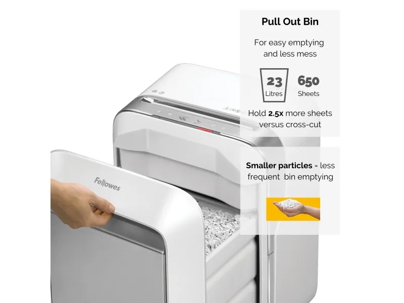 Makulator Fellowes Powershred® LX211 micro-cut 2x12 mm hvid (P-5)