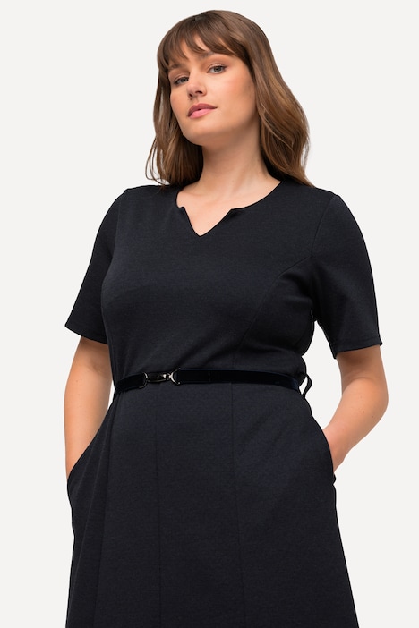 Trachtenkleid, Gürtel, Tunika-Ausschnitt, Halbarm