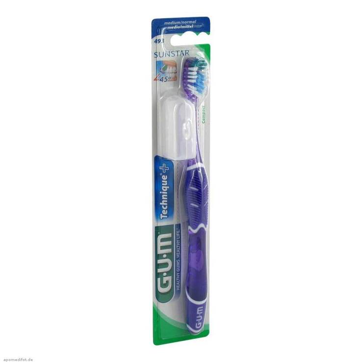 GUM Technique kompakt medium Zahnbürste, 1 St
