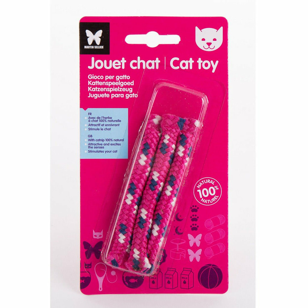 Jouet lacet pour chats + herbe à chat