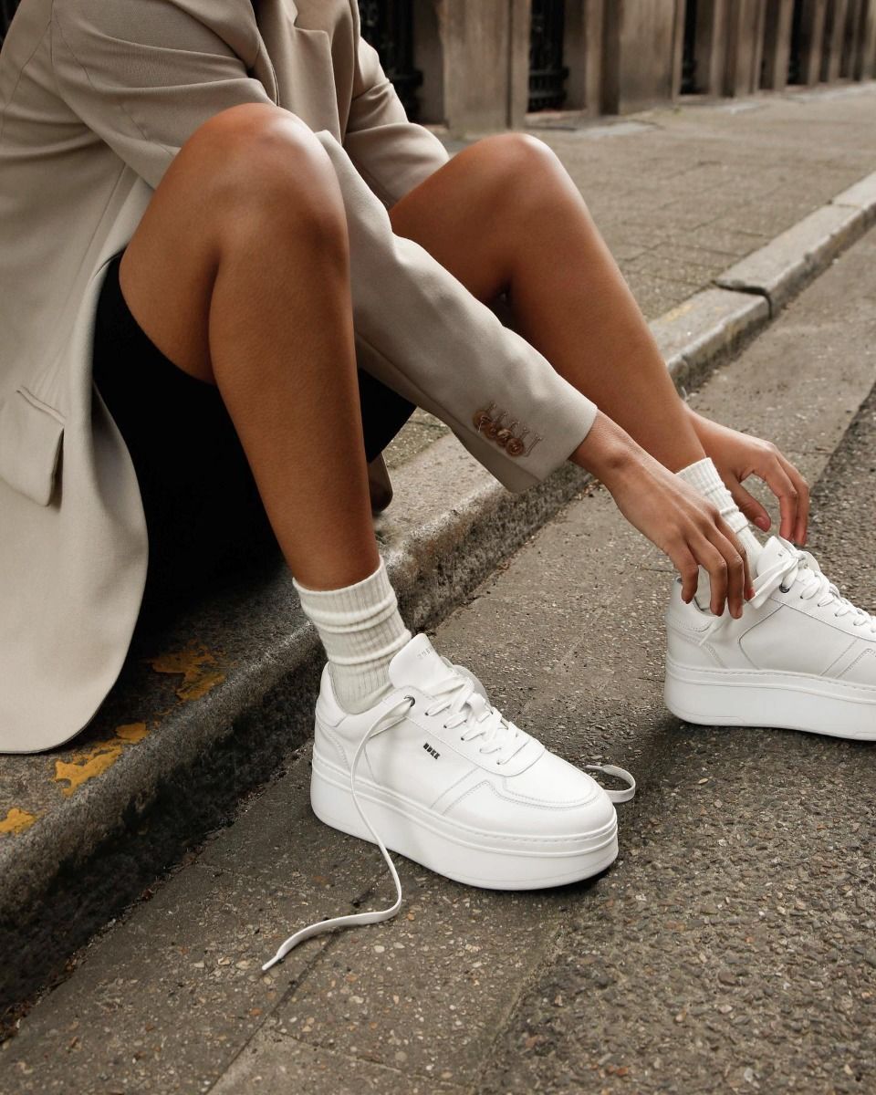 Nubikk Bayou Platform Wit Damessneakers