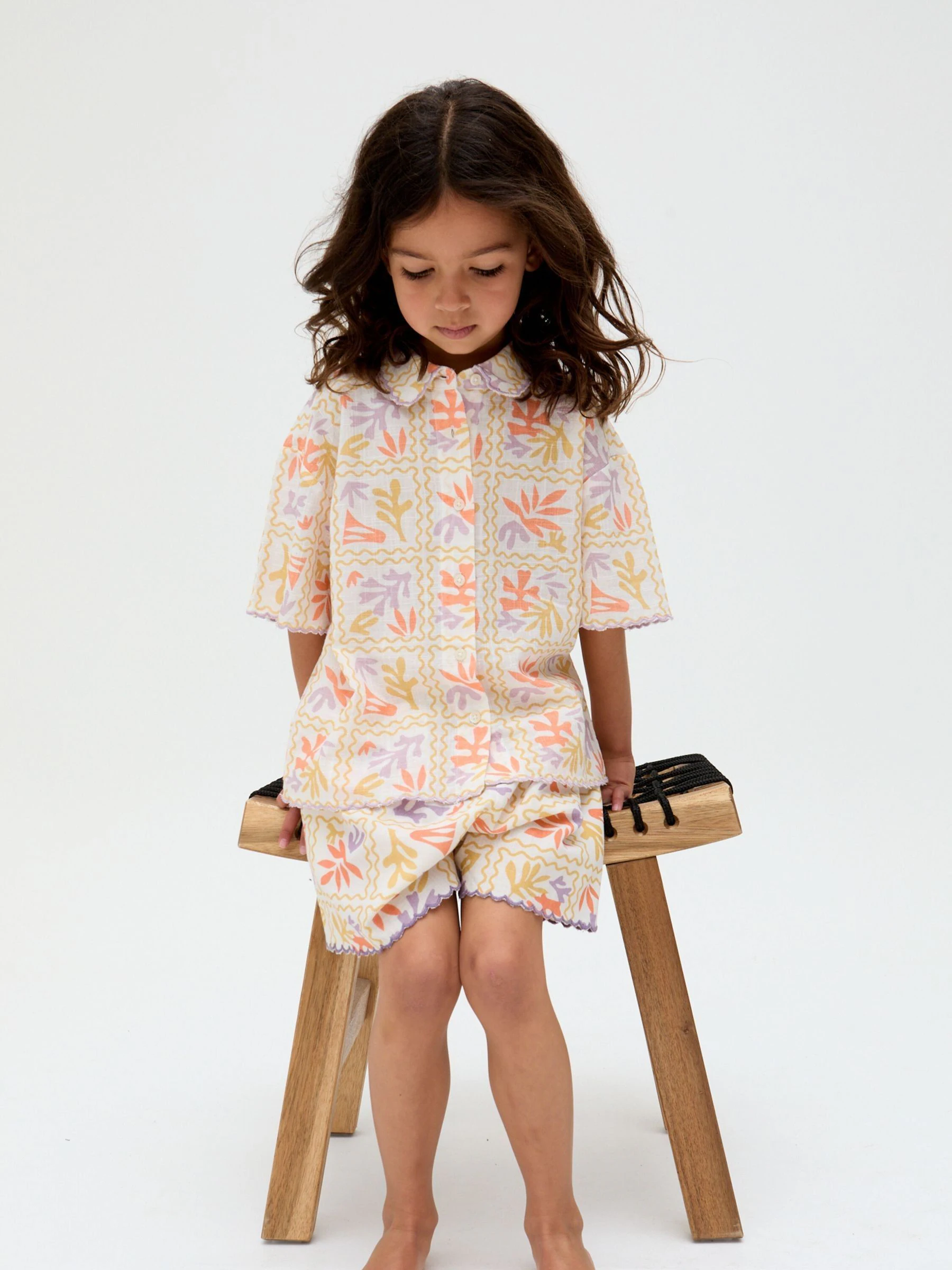 Raffya Gilly Printed 100% Cotton Shorts