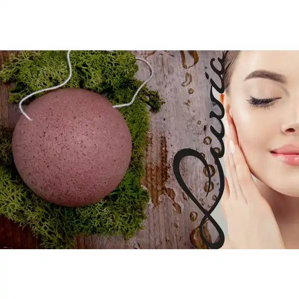 Konjac Schwamm - Set Red Clay
