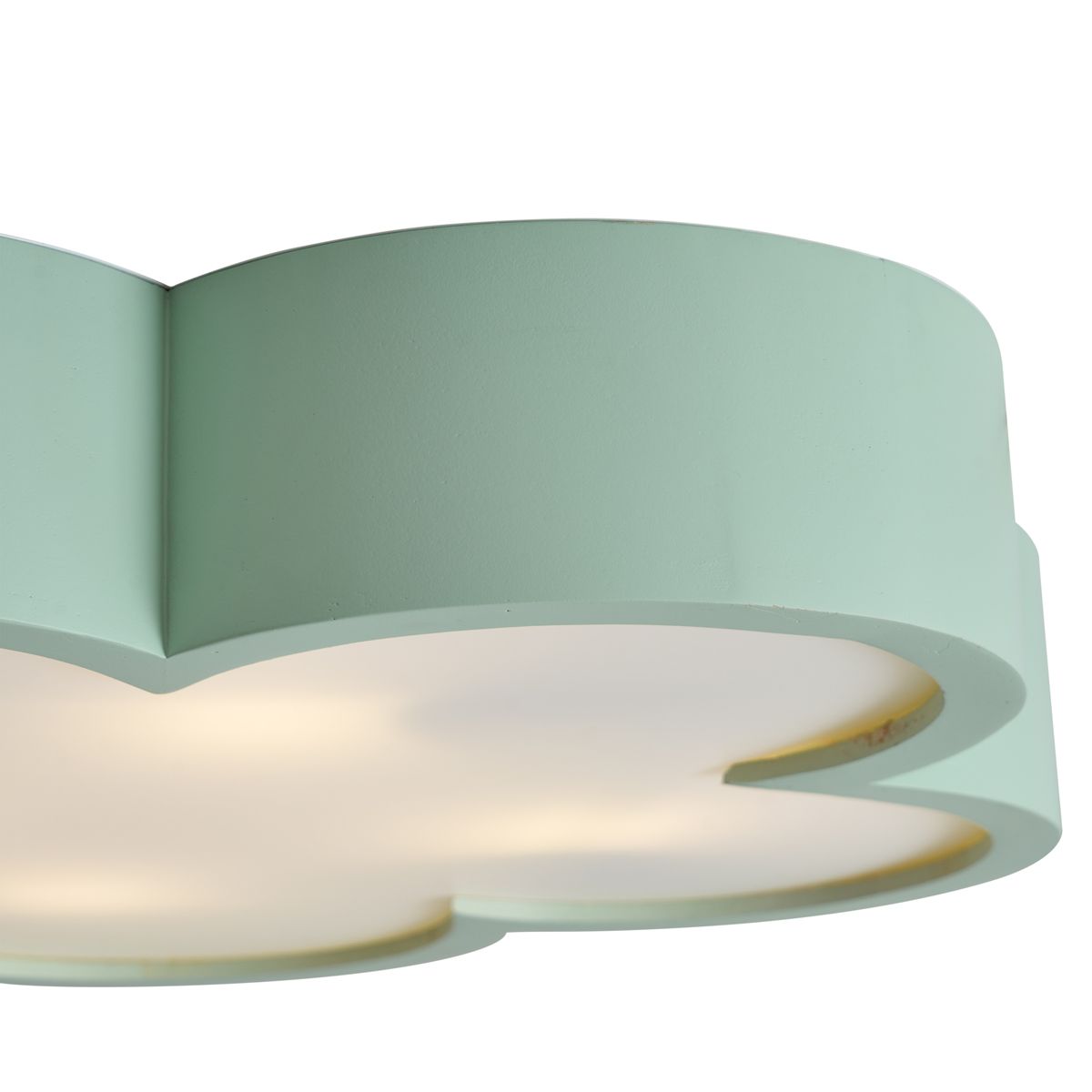 Kinder plafondlamp groen met wit - Lucille