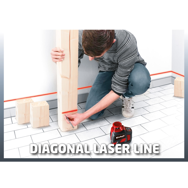 Einhell TE-LL 360° graden kruislijnlaser Rood