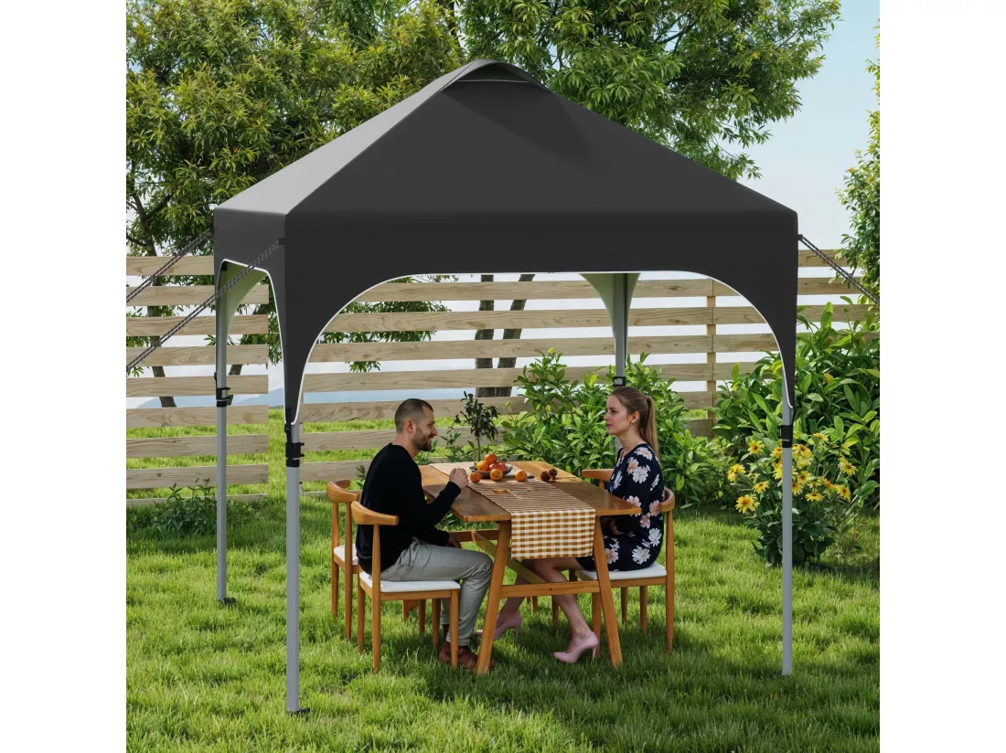YITAHOME 2.5x2.5M Instant Pop Up - Tente de camping Pliante et imperméable - Noir