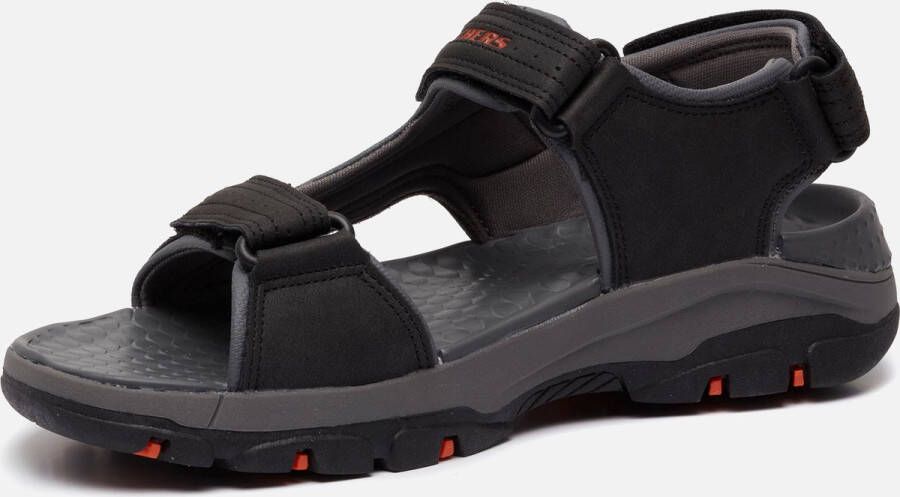 Skechers Comfortabele herensandaal met Luxefoam-voetbed Black Heren