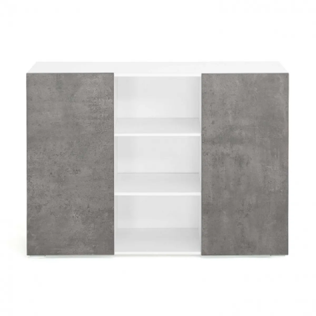Idmarket MARKET Buffet ELI 2p. blanc/béton