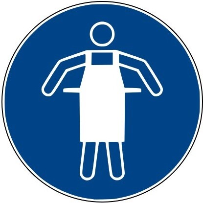 Rouleau de pictos - Tablier de protection obligatoire - M026