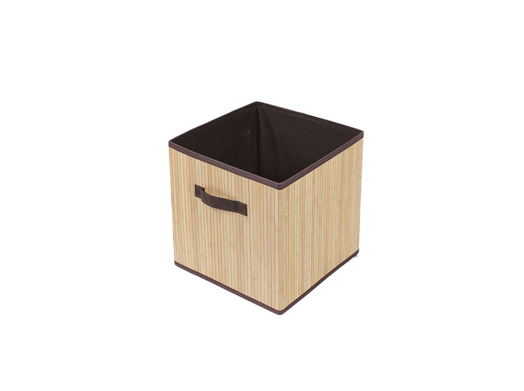 CAIXA PARA ARRUMAÇÃO EM BAMBU ACTUEL NATURAL 31X31X31CM