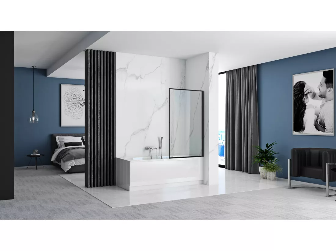 Pare-Baignoire Rea Lagos 70 Black
