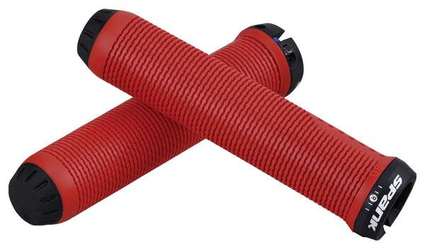 Paire de Grip Spank Spike Rouge