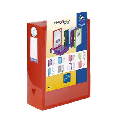 Viquel Propyglass - Boîte de classement personnalisable - dos 100 mm - disponible dans différentes couleurs