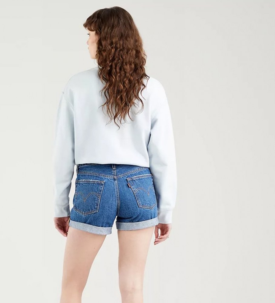 Shorts Levi's Rolled 501 Azul