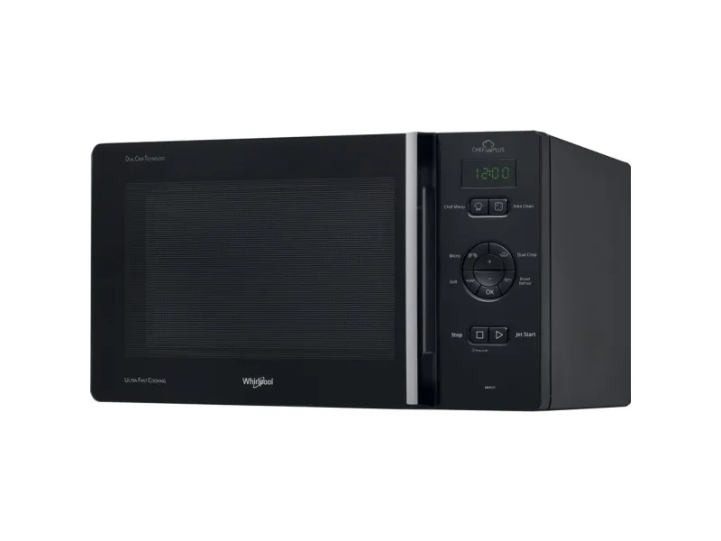 Whirlpool Chef Plus MCP 345 BL, Grill mikroovn, 25 L, 800 W, Indbygget skærm, Knapper