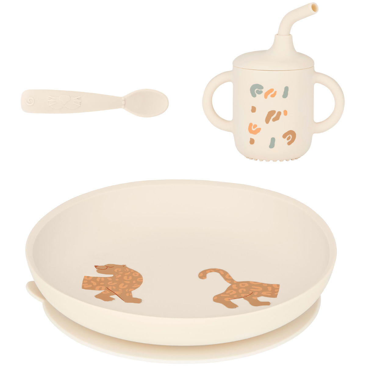 BabymoovBabymoov   Like a Grown-Up Silikon Geschirr Set Little Roar