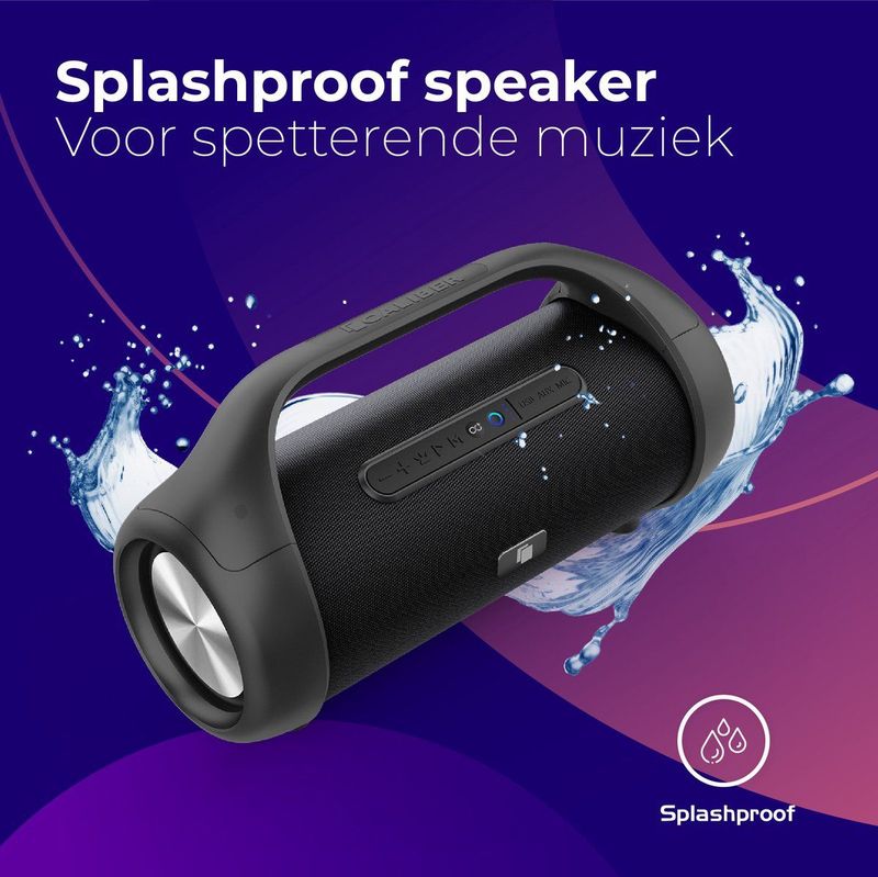 Caliber - Bold - Bluetooth Speaker - Draadloze Speaker - LED Verlichting - Extra Bass