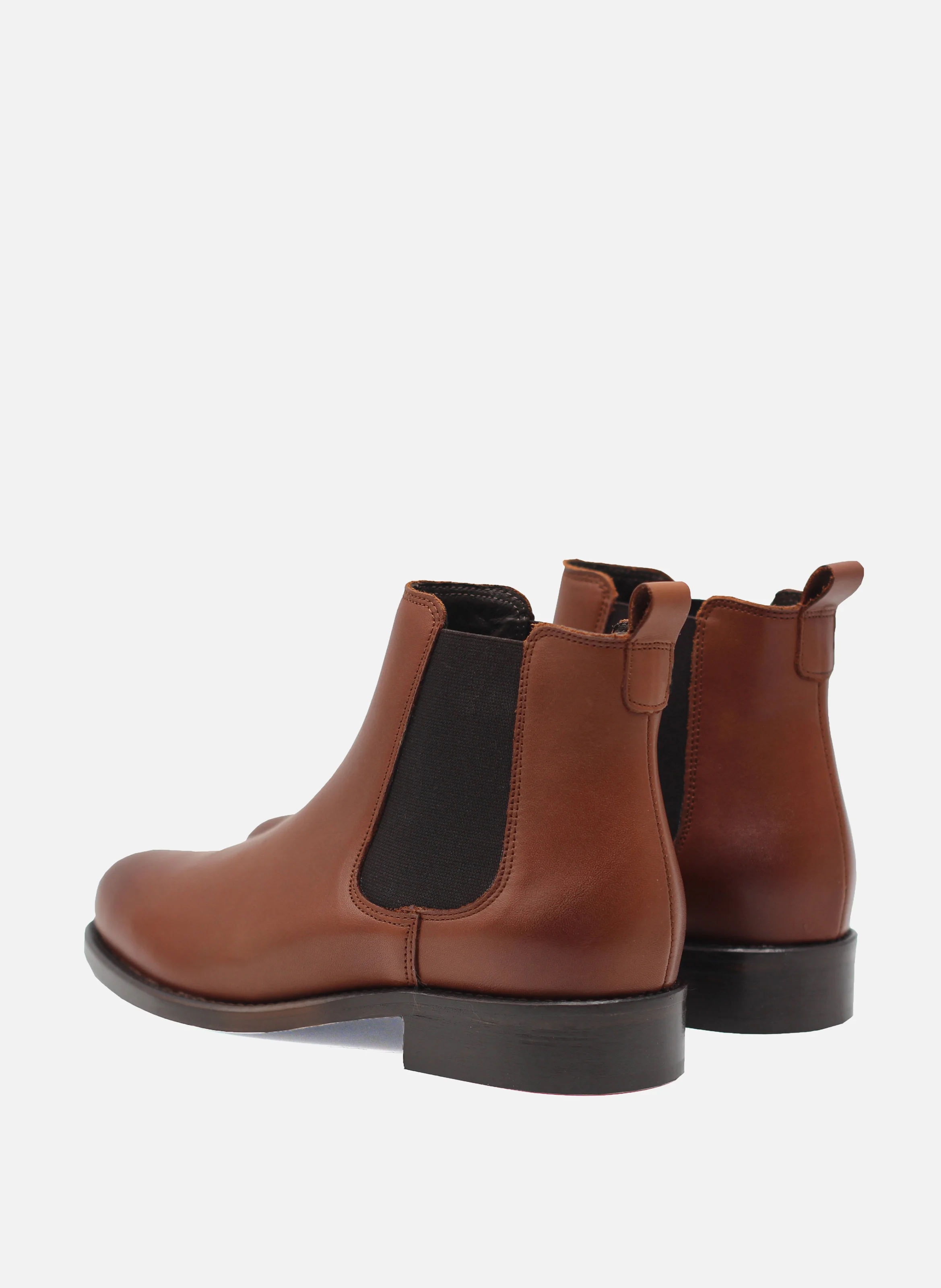 Bottines chelsea cuir lisse | Marron
