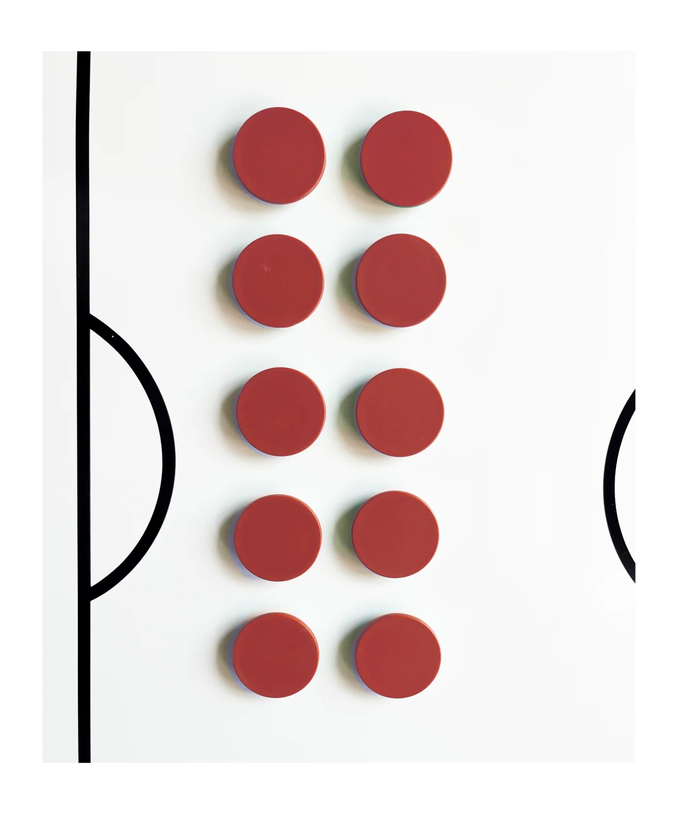 Cawila PRO Rundmagnet 10er Set 30mm Rot