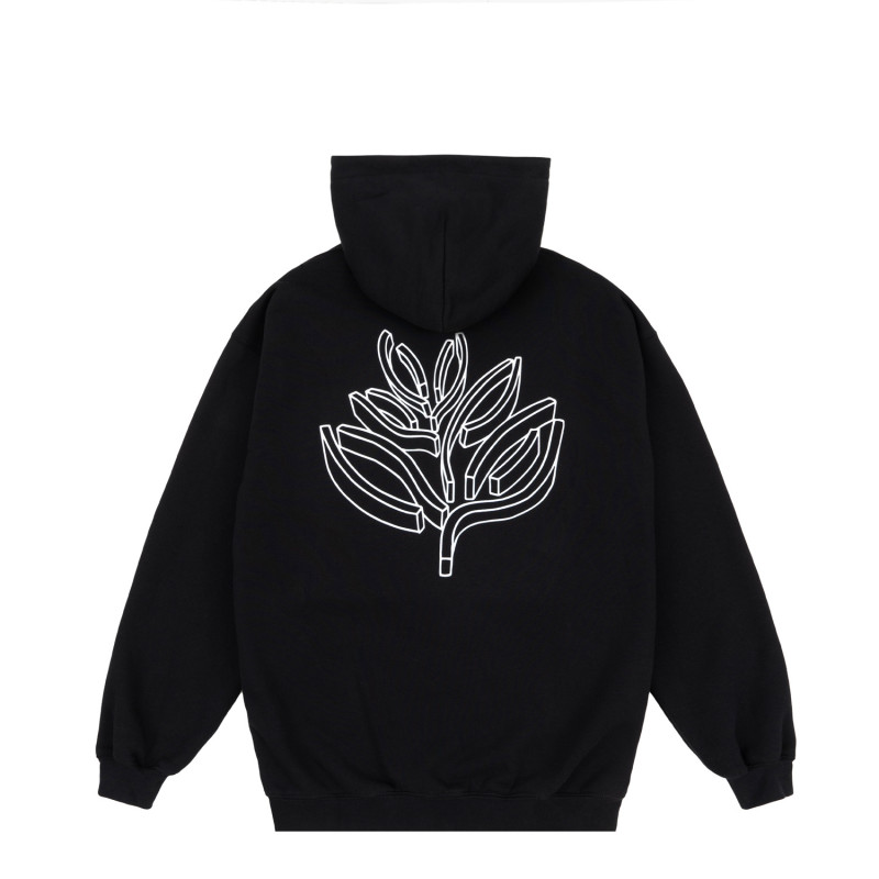 Sweat à capuche zippé Brutalista - Noir