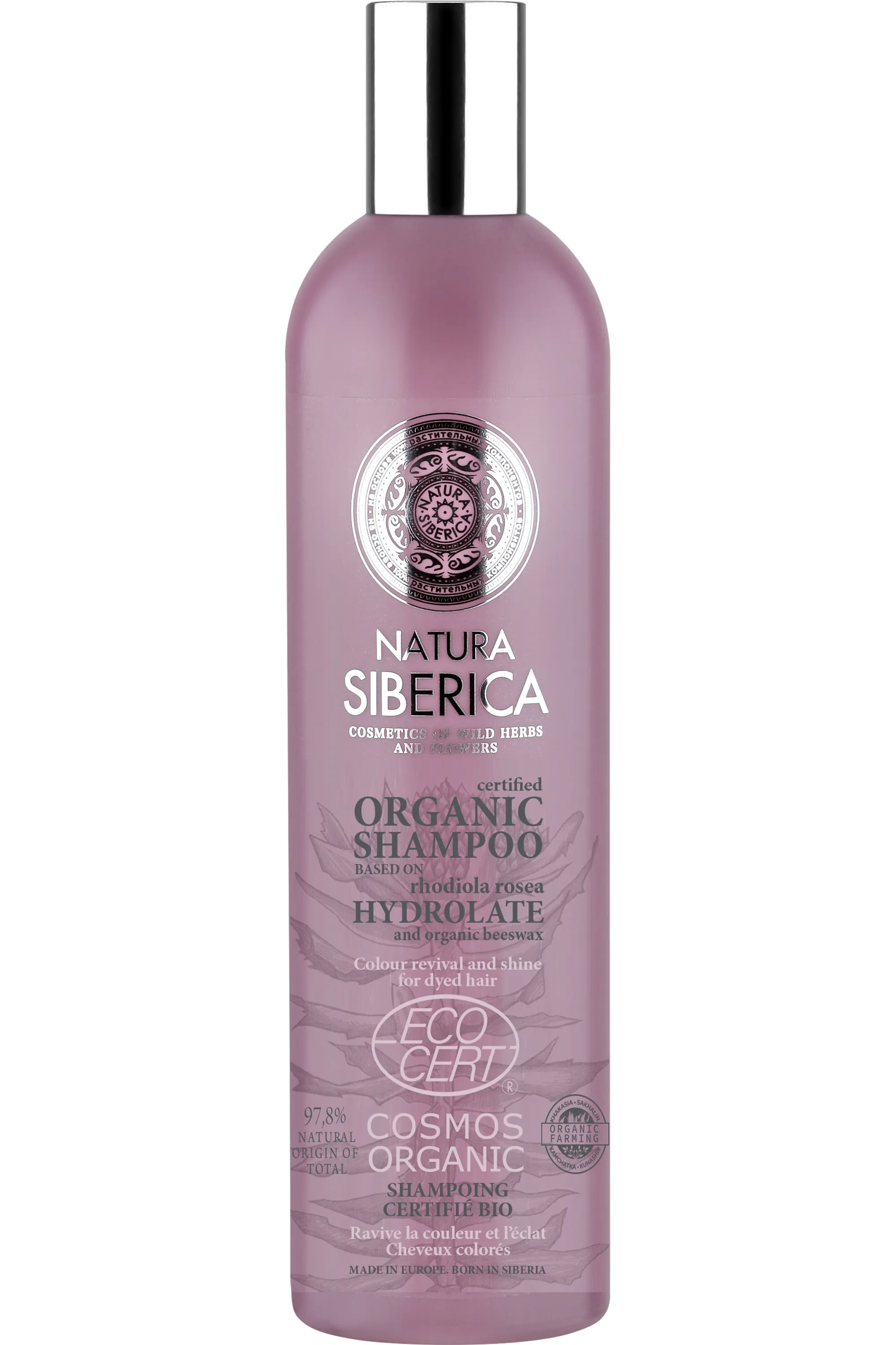 Natura Siberica Shampoing réparation pour cheveux colorés-400 ml