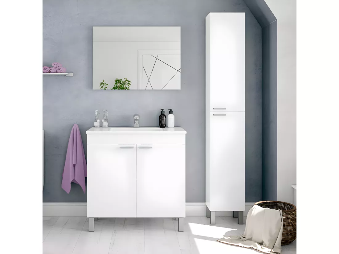 Colonne salle de bain 2 portes H182 cm