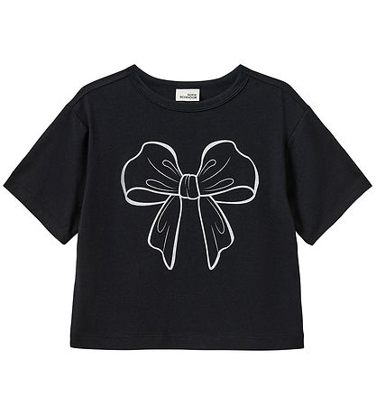 Sofie Schnoor T-Shirt - Asiask - Schwarz/Schleife