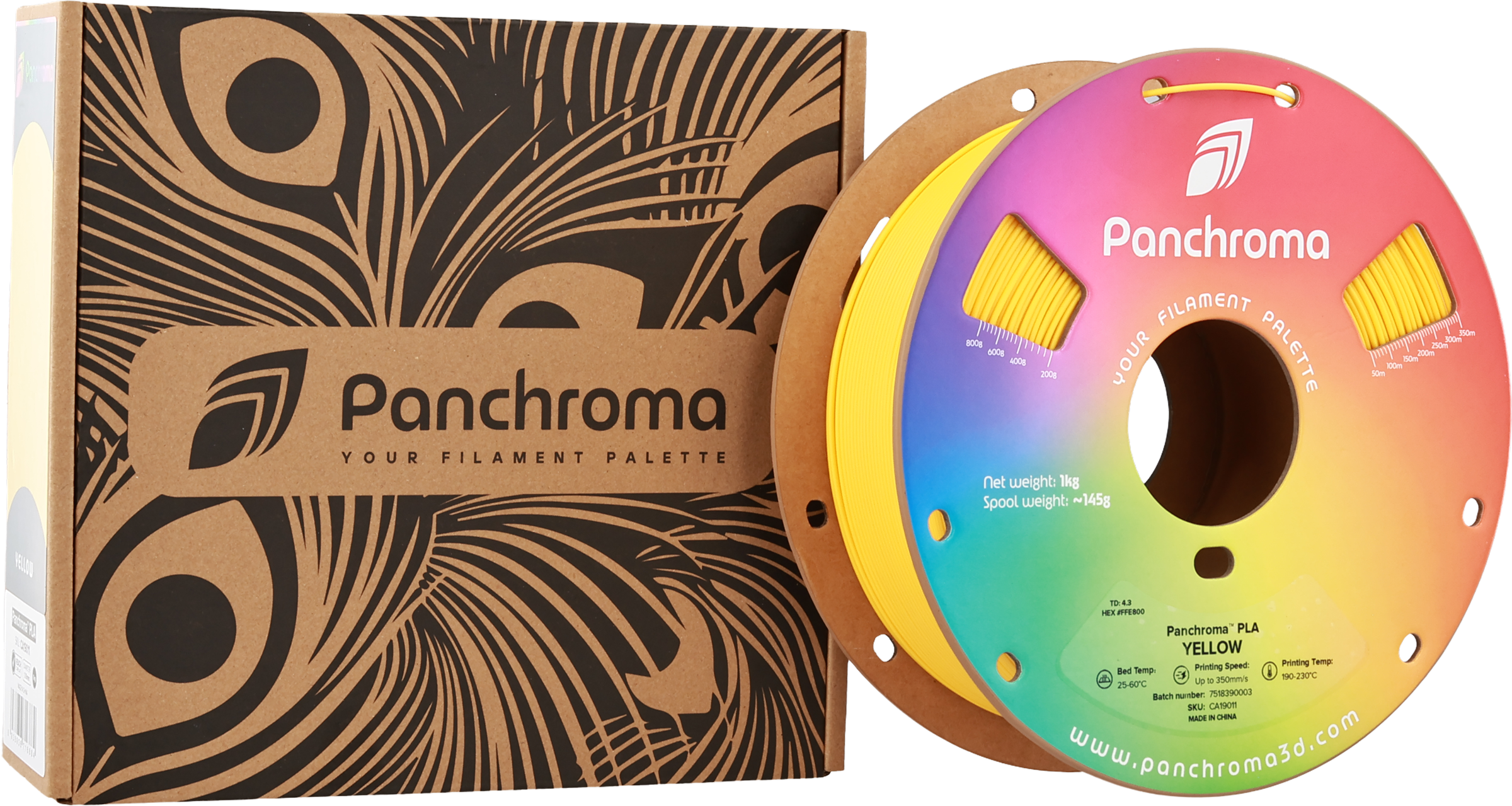 Polymaker  Panchroma™ PLA Yellow, 1,75 mm / 1000 g    High-Speed Filament in Yellow