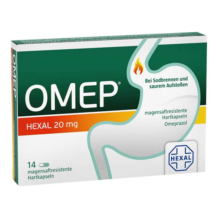 Omep Hexal 20 mg magensaftresistente Hartkapseln, 14 St