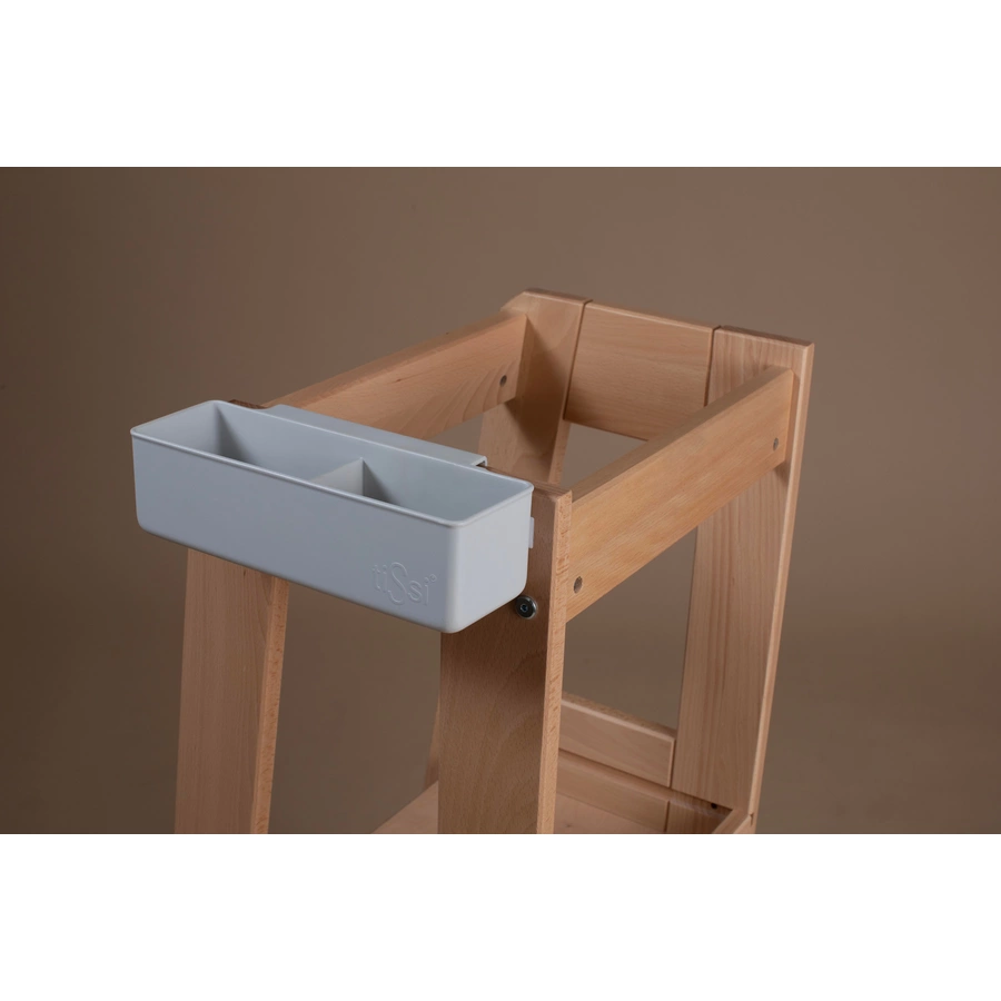 tiSsi® Aufbewahrungsbox  Kreidebox für Lernturm FELIX grau