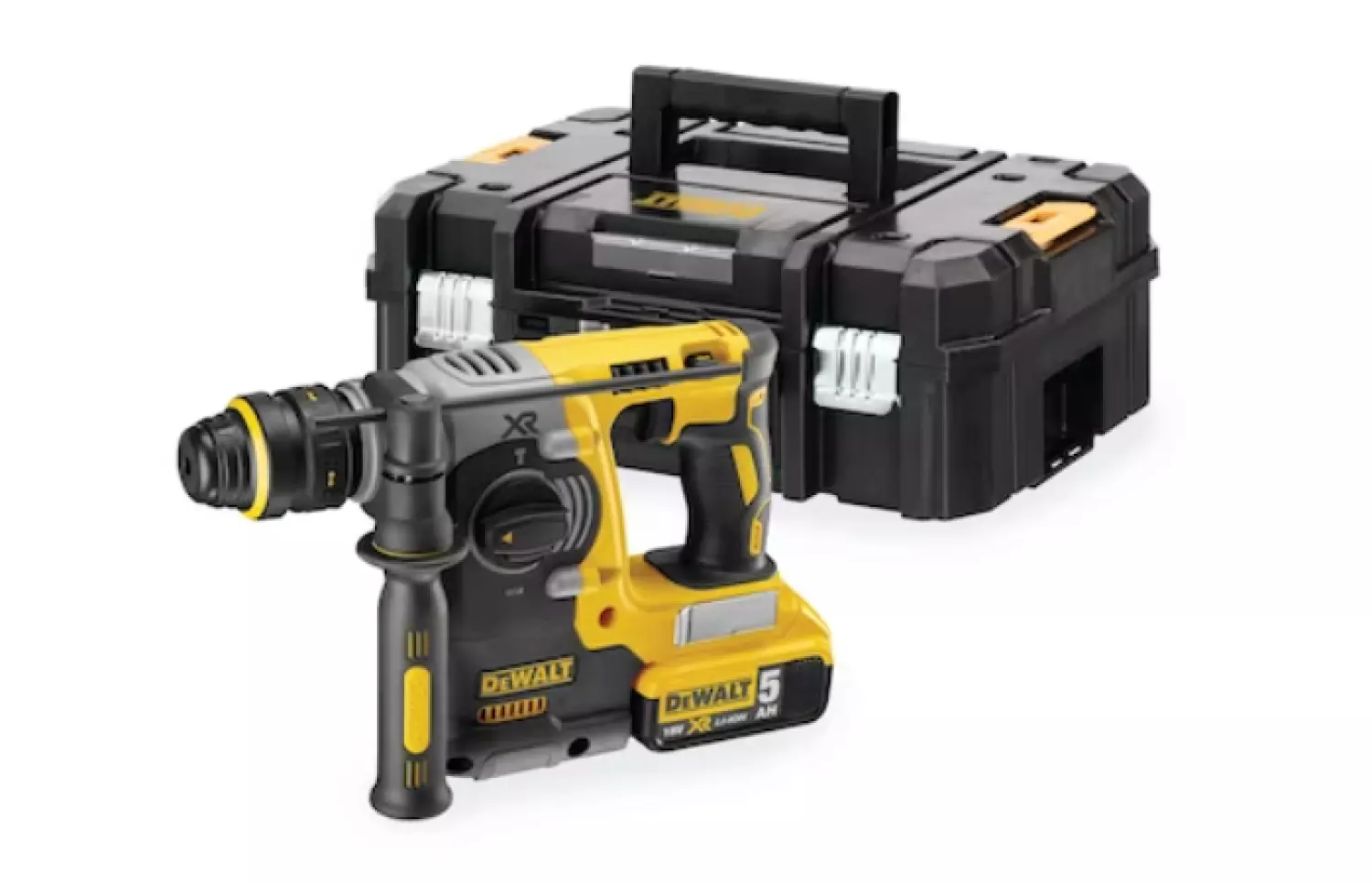 DeWALT DCH273P2T 18V Li-Ion Accu SDS-plus combihamer set (2x 5.0Ah accu) in TSTAK - 2,1J - koolborstelloos