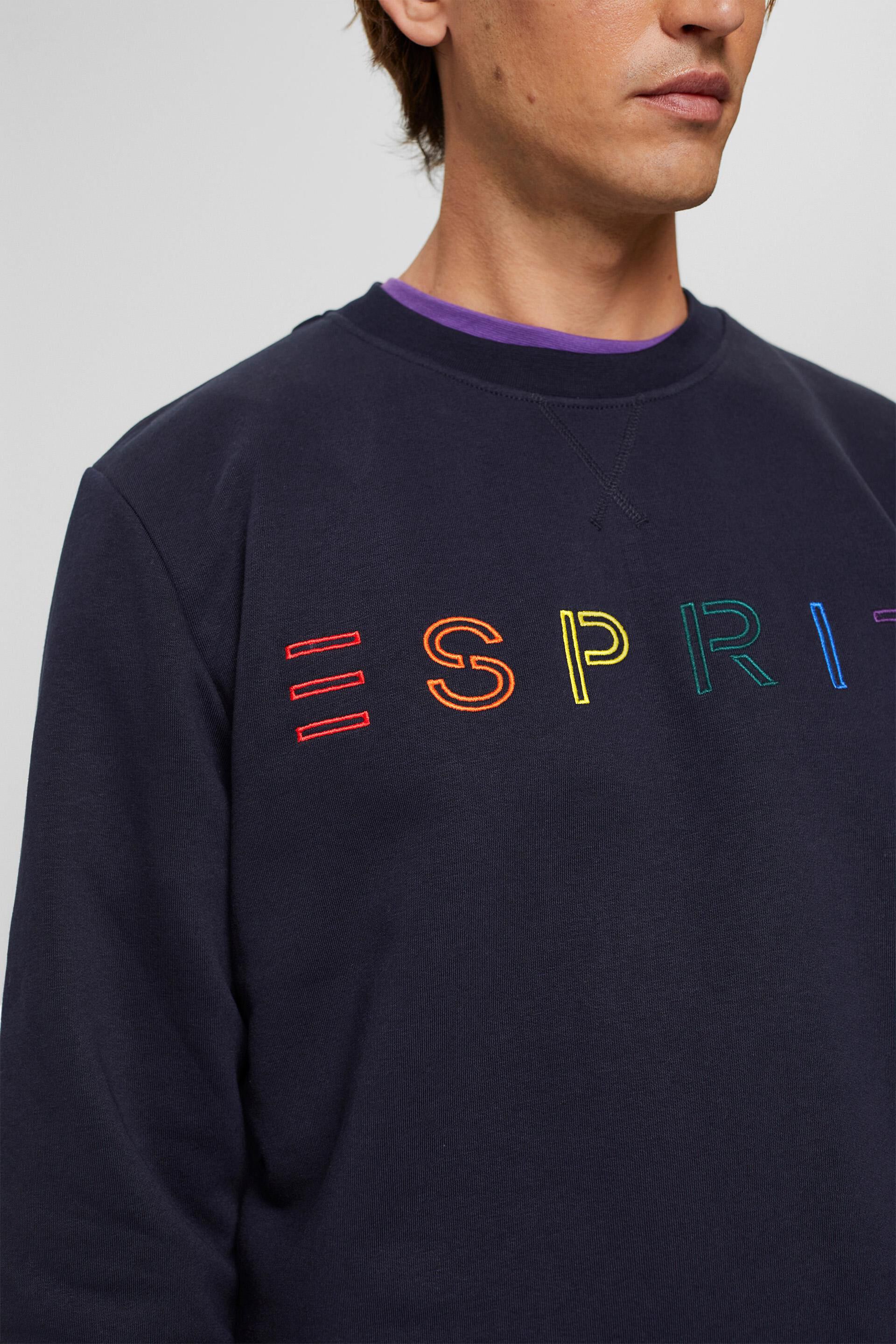 En matière recyclée : le sweat-shirt à logo brodé