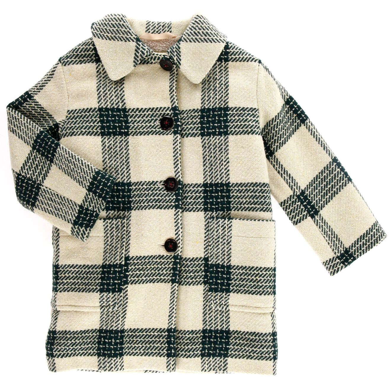 Bellerose Manteau en Laine mélangée Craft à carreaux marron