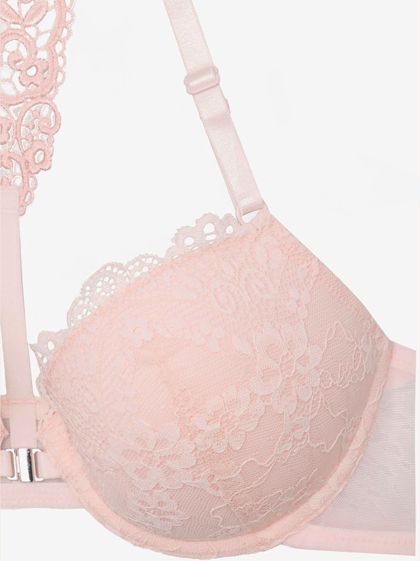 Soutien-gorge push-up féminin en dentelle florale