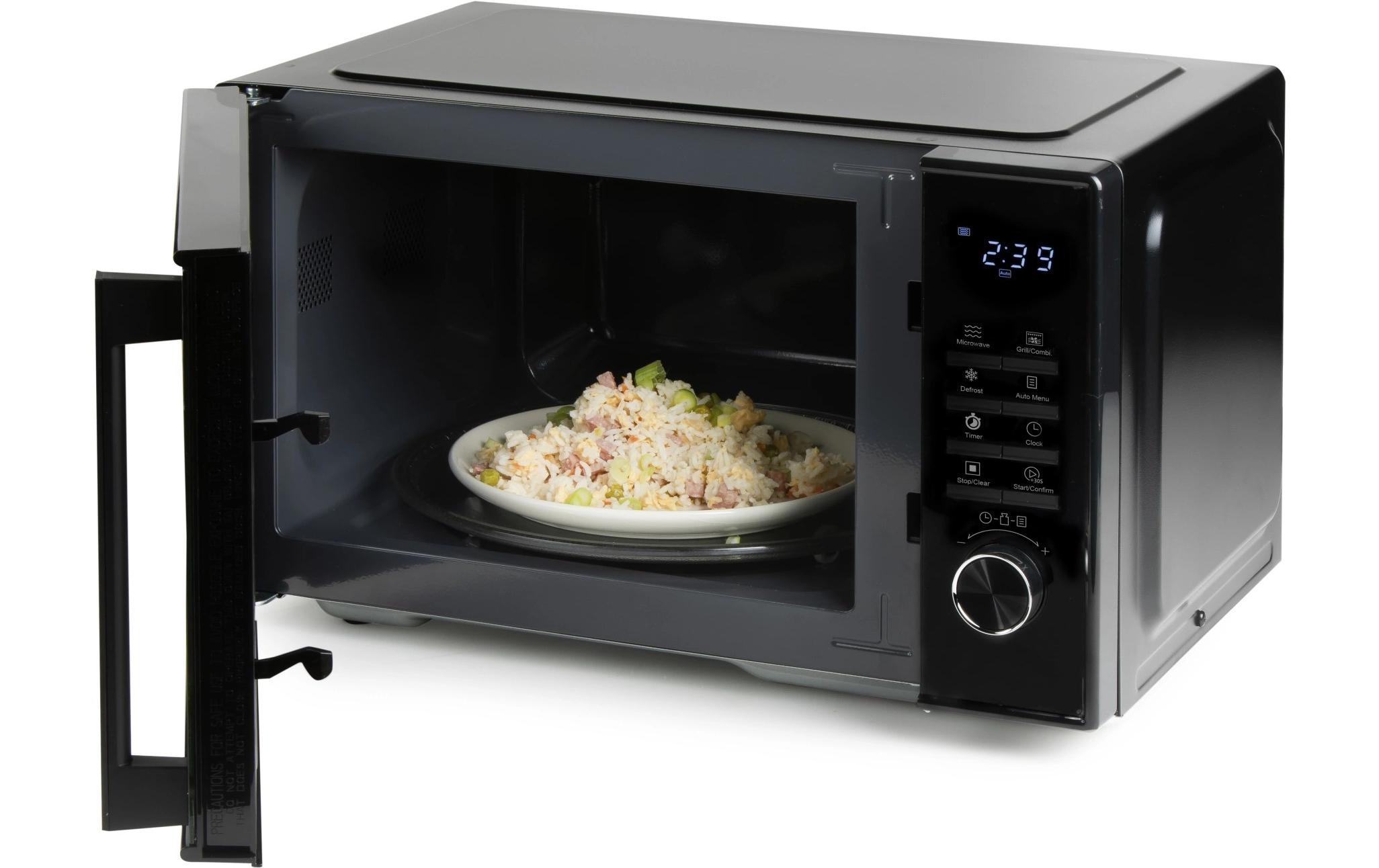 Mikrowelle mit Grill DO22501G Schwarz<br>Mikrowelle mit LED-Anzeige