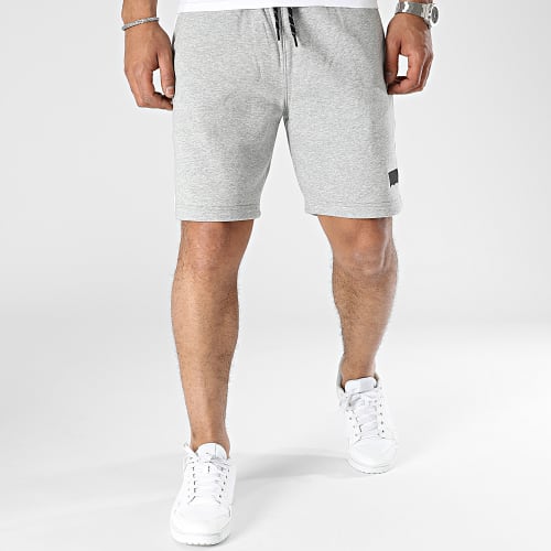 Short Jogging Graphic Piping A5246 Gris Chiné