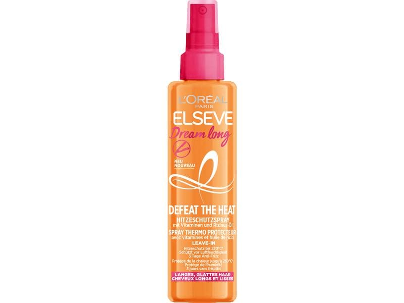 L'Oréal Elsève Dream Long Hitzeschutzspray 150 ml Hochwertiges Stylingprodukt für langes, glattes Haar ohne Verwendung von Wasser