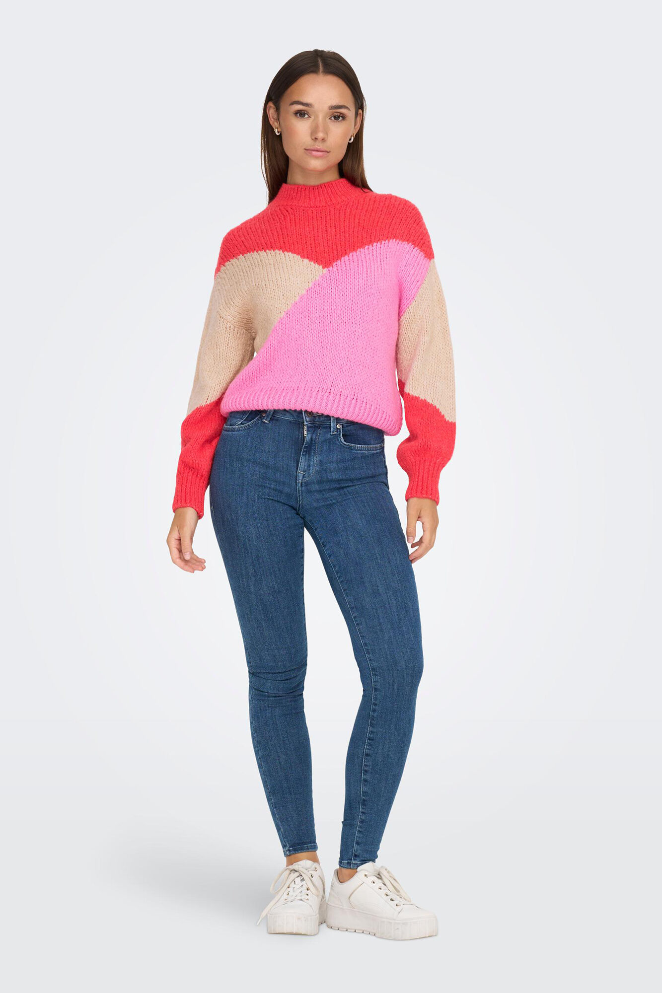 camisa color block