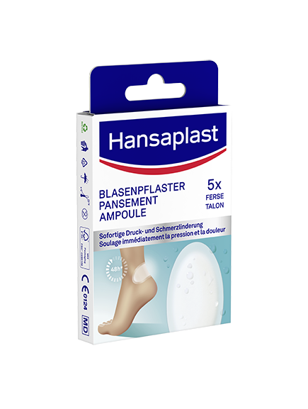 Hansaplast Blasen-Pflaster<br>5 Stück, Ferse