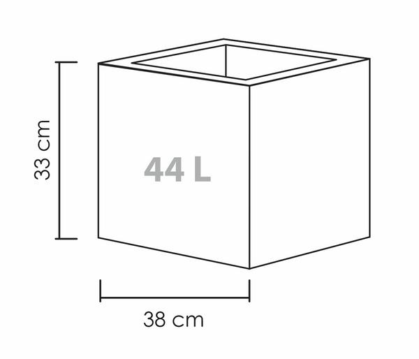 Scheurich Kunststoff-Topf C-Cube, quadratisch