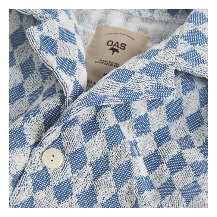OAS Chemisette Eponge Diamond Terry | Bleu