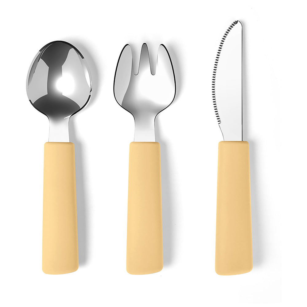 Køb By Lille Vilde Vanilla Bestik - Toddler 3pcs