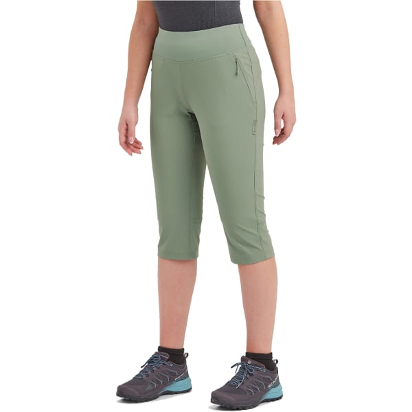 Pantacourt randonnée MONTANE W TUCANA LITE CAPRI PANTS EUCALYPTUS EUCALYPTUS