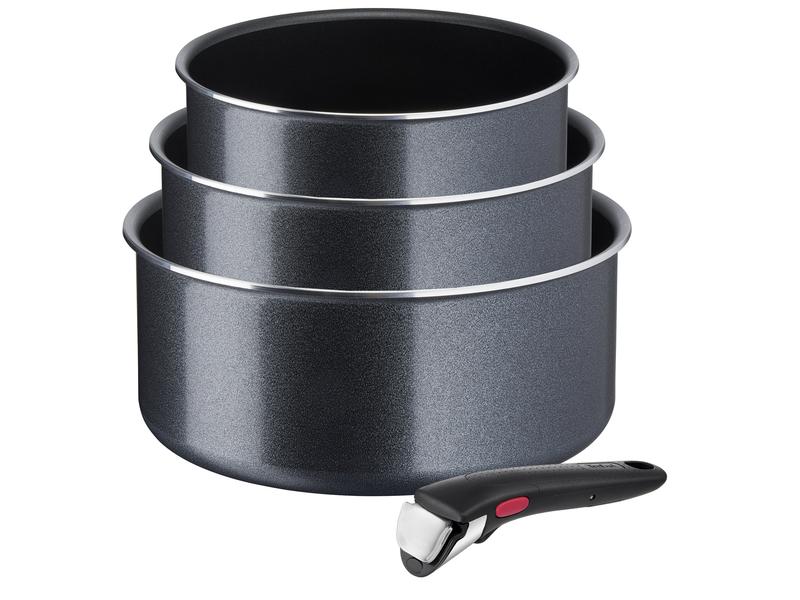 Tefal Kochtopf-Set Ingenio XL Force 16 cm/18 cm/20 cm 4-teiliges Kasserollen-Set