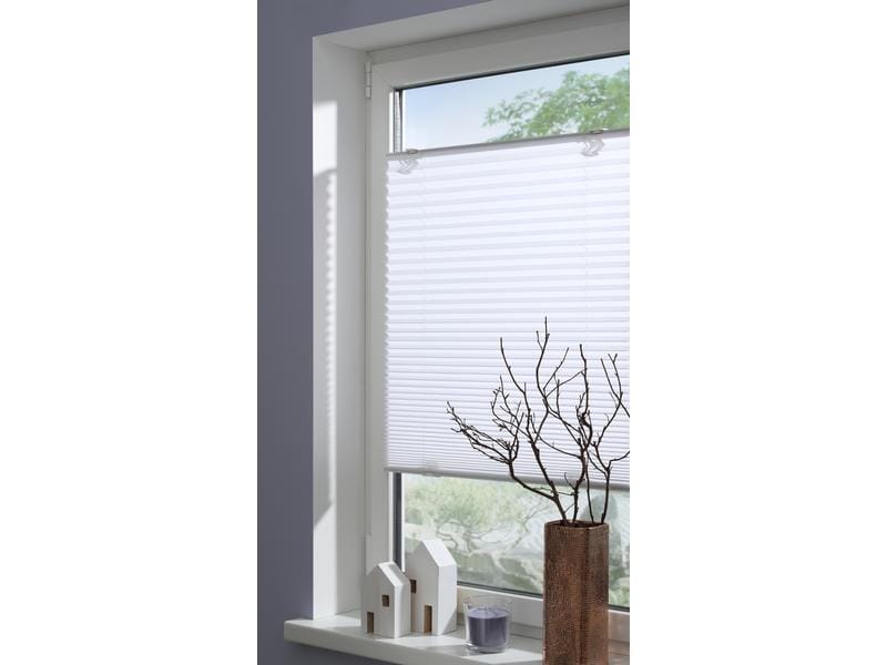Gardinia Plissée Solo mit Saugnäpfen, blickdicht 70 x 130 c Plissée mit Saugnapfmontage
