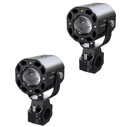 Feux Sifam Additionnels 2x25w longue portée à commande sans fil Universel - Noir