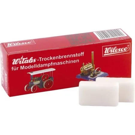 Wilesco Trockenbrennstoff-Tabletten für Dampfmaschinen groß, 12x 7g