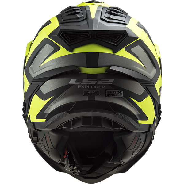 LS2 - Casque MX701 Explorer HPFC Alter Noir Mat / Jaune