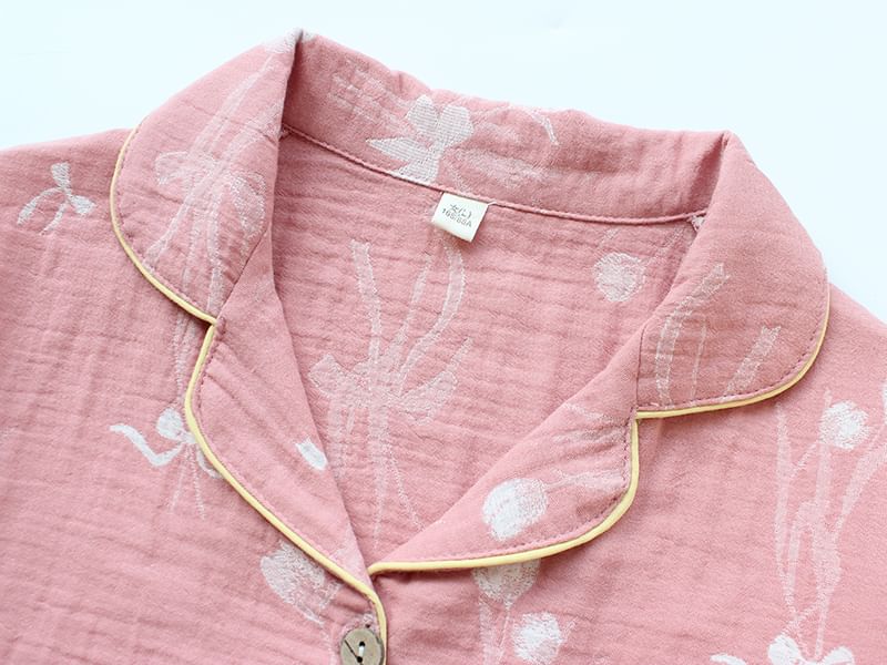 Dogini - Pyjamaset: Shirt met patroon + Broek