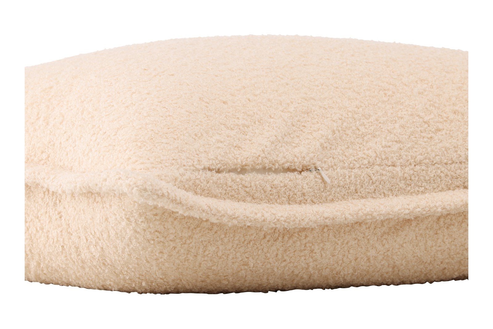 Tuva putetrekk 60x60cm, hvit teddystoff